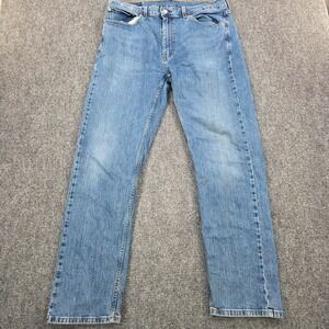 Levis 505 Jeans Mens W36 L32 Regular Fit Light Wash‎ Denim Pants